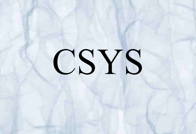 CSYS