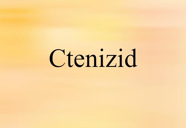 ctenizid