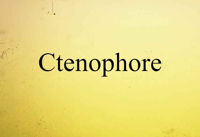 ctenophore