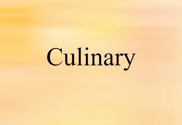 culinary