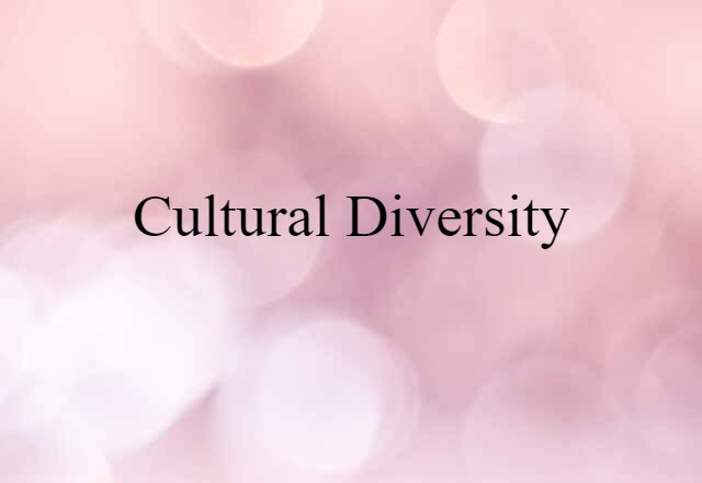 cultural diversity