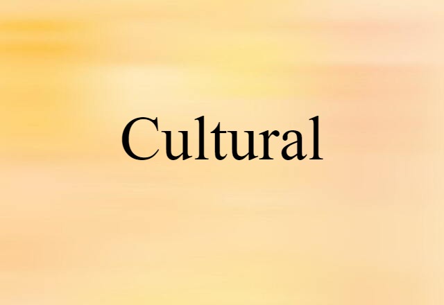 cultural