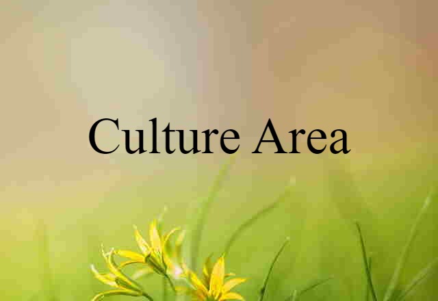 culture area