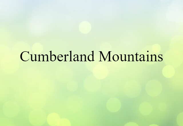 Cumberland Mountains