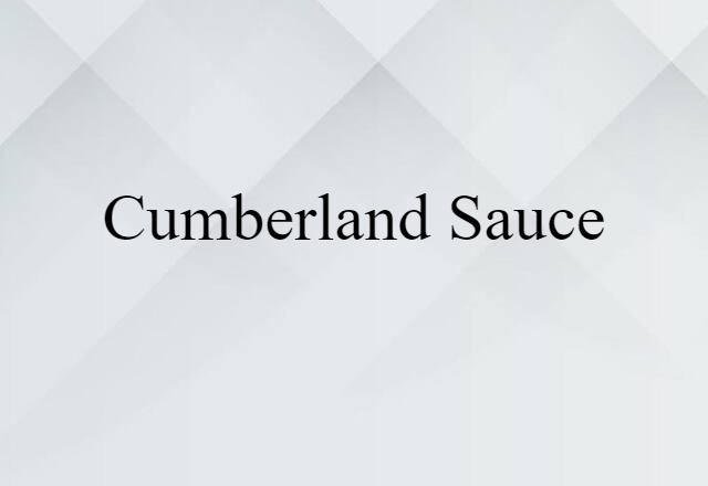 Cumberland sauce