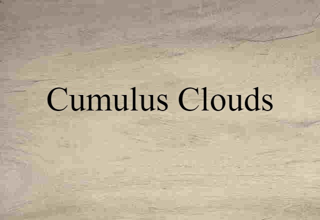 cumulus clouds