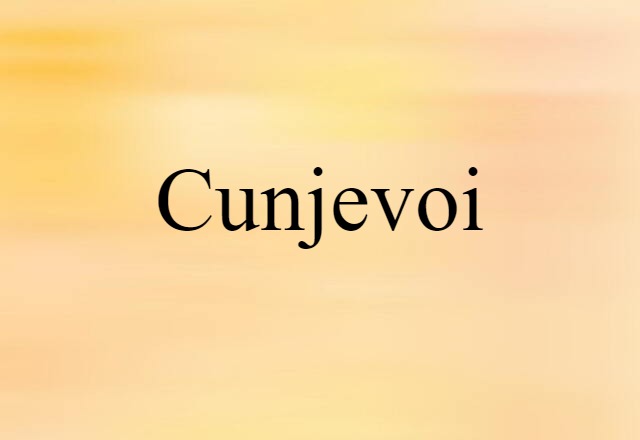 Cunjevoi (noun) Definition, Meaning & Examples