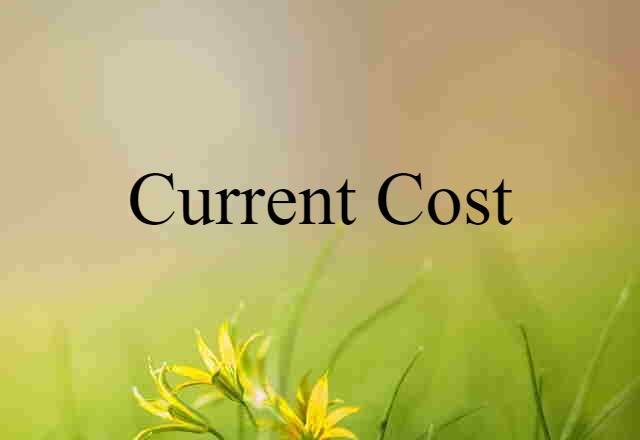 current cost