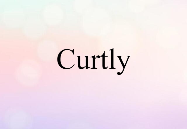 Curtly (noun) Definition, Meaning & Examples