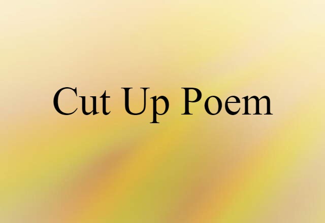 cut-up poem