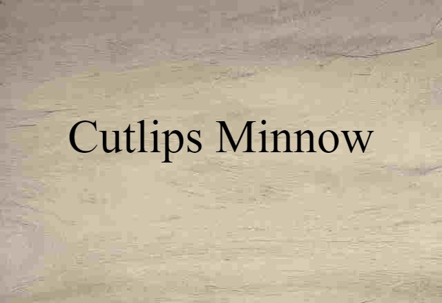 cutlips minnow