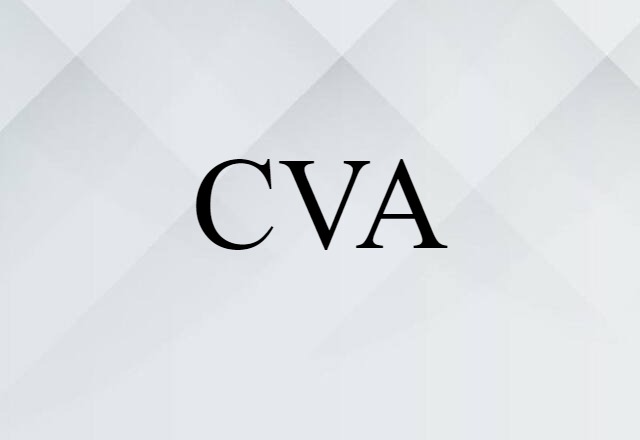 CVA (noun) Definition, Meaning & Examples