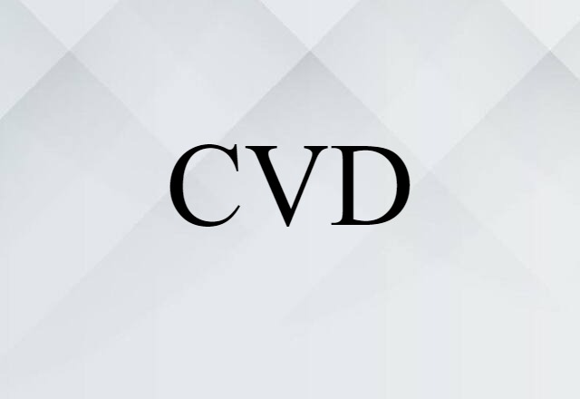 CVD (noun) Definition, Meaning & Examples