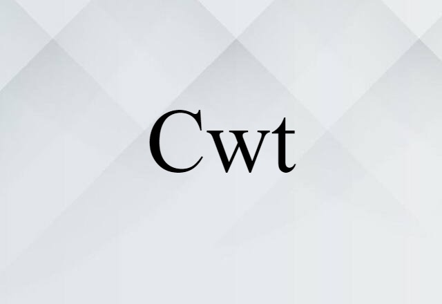 cwt