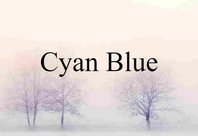 cyan blue