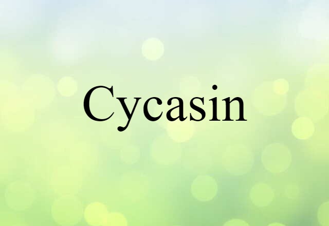 Cycasin (noun) Definition, Meaning & Examples