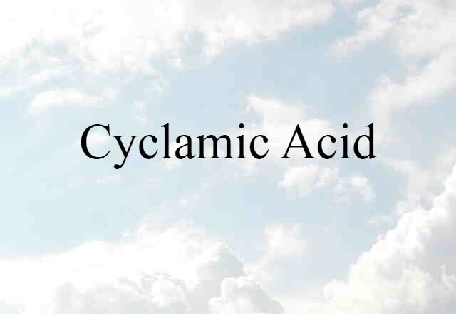 cyclamic acid