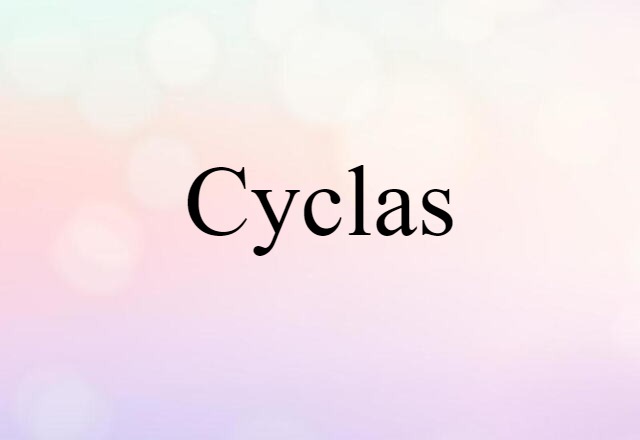 Cyclas (noun) Definition, Meaning & Examples