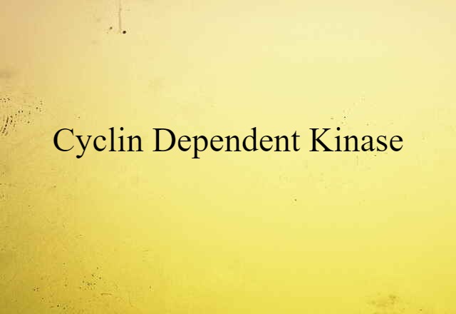 cyclin-dependent kinase