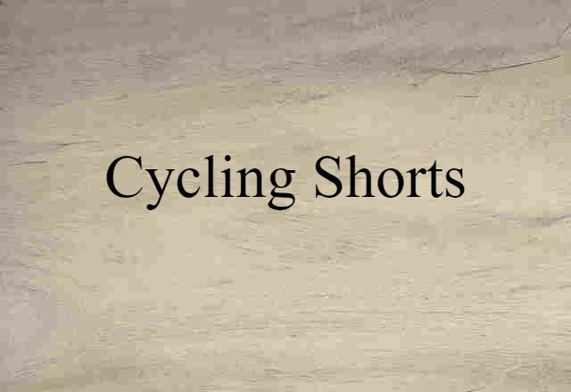 cycling shorts