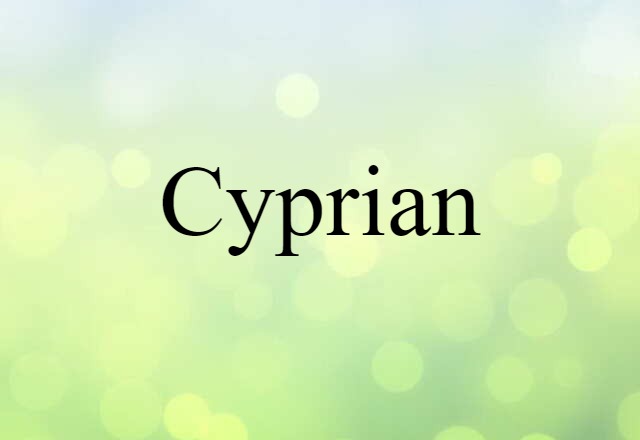 Cyprian