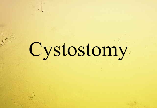 cystostomy