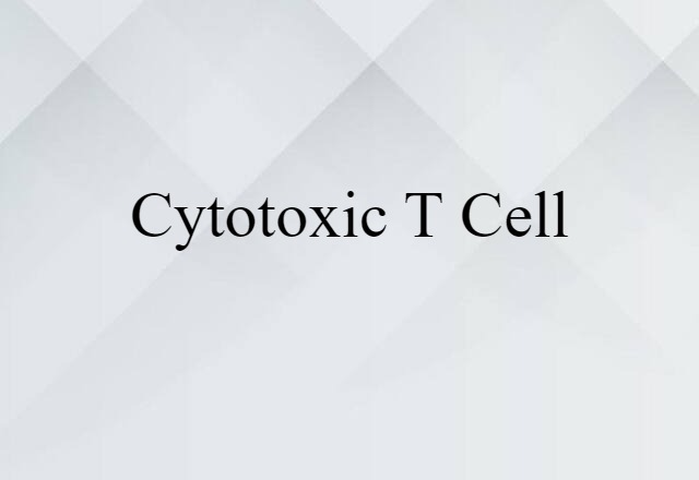 cytotoxic T cell