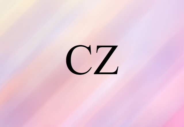 CZ (noun) Definition, Meaning & Examples