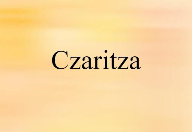 czaritza