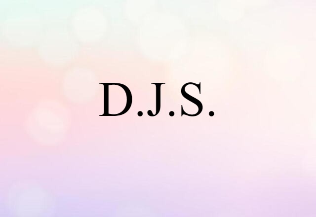 D.J.S.