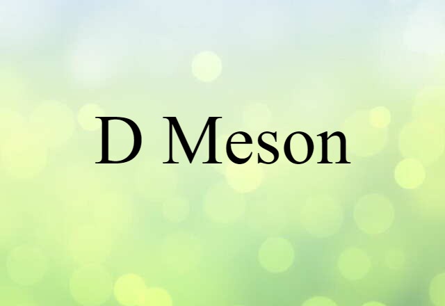 D meson