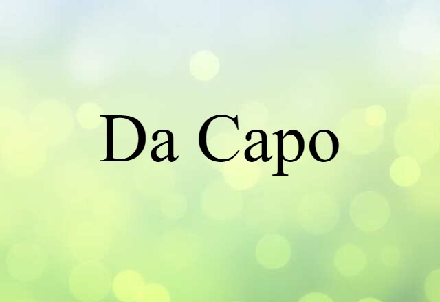 da capo