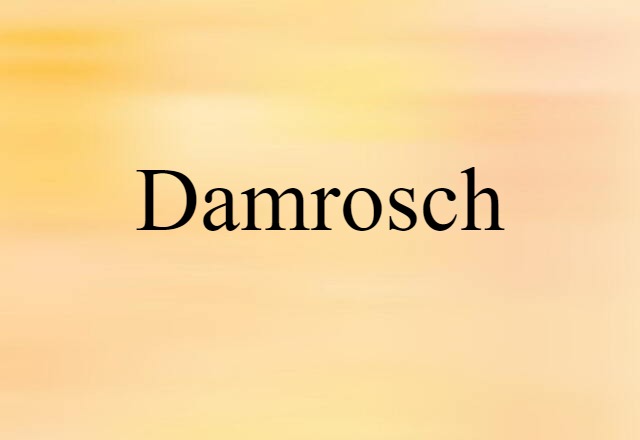 Damrosch