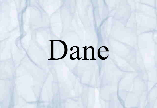 Dane (noun) Definition, Meaning & Examples