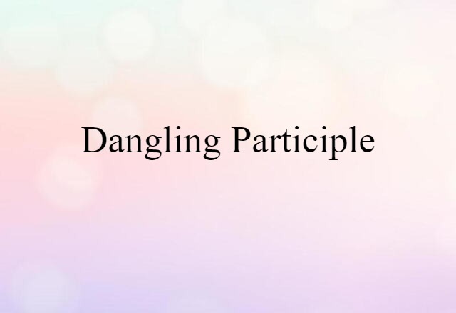 dangling participle