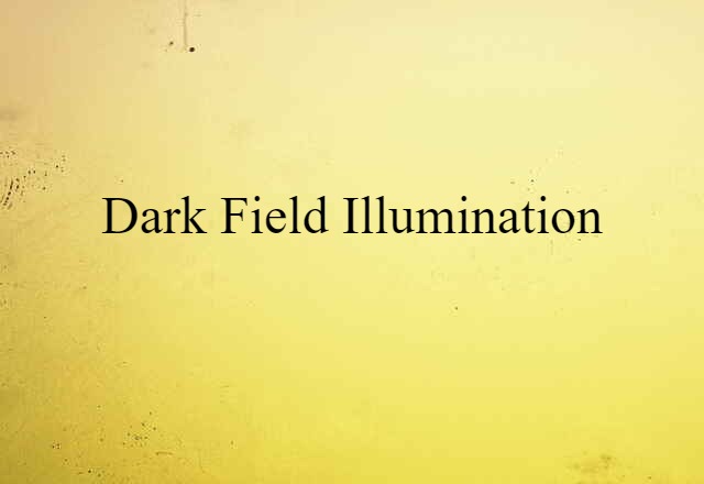 dark-field illumination