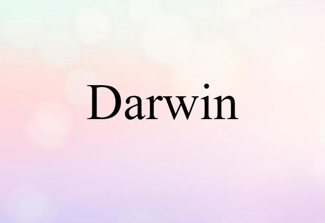 Darwin (noun) Definition, Meaning & Examples