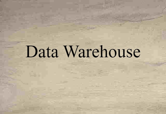 data warehouse