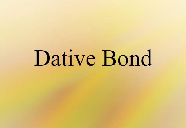 dative bond