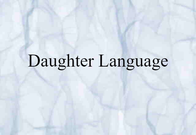 daughter language