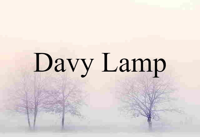 Davy lamp