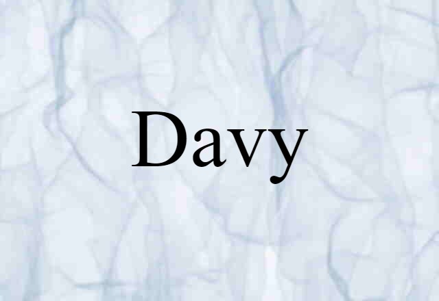 Davy (noun) Definition, Meaning & Examples