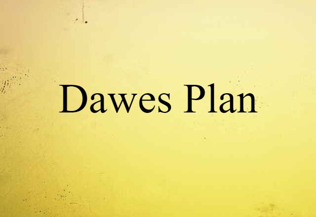 Dawes plan