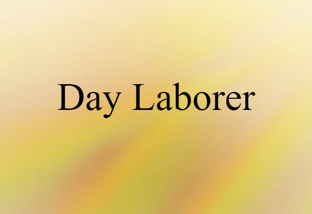 day laborer