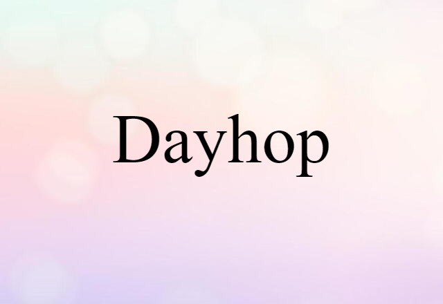 Dayhop (noun) Definition, Meaning & Examples