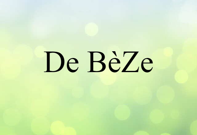 de Bèze