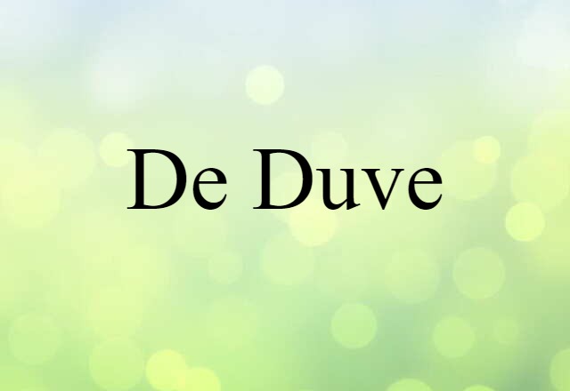 de Duve