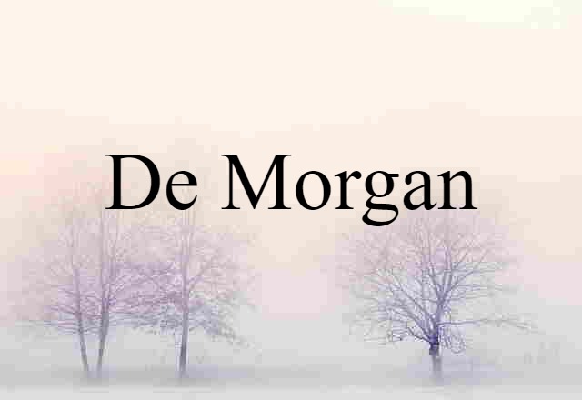 De Morgan