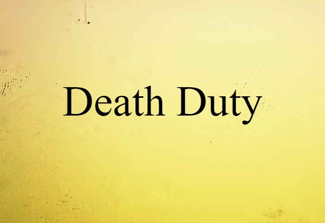 death duty