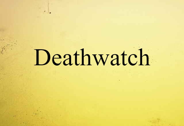 Deathwatch (noun) Definition, Meaning & Examples